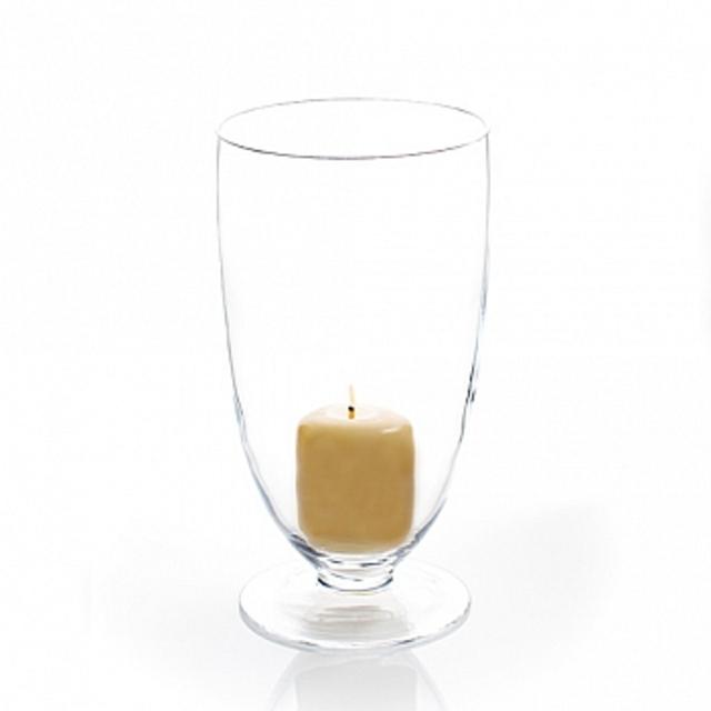 Empire Footed Vase- Clear