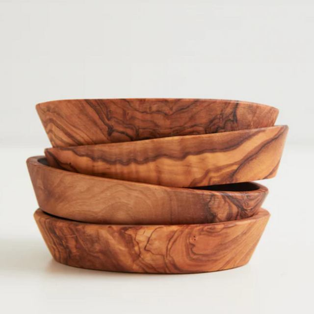 Italian Olivewood Aperitivo Bowls - Set of 4