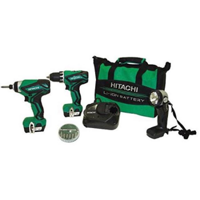 Hitachi Kc10dfl2 12v Peak Lithium Ion Driver Drill & Impact Driver Combo Kit (kc10dfl2)