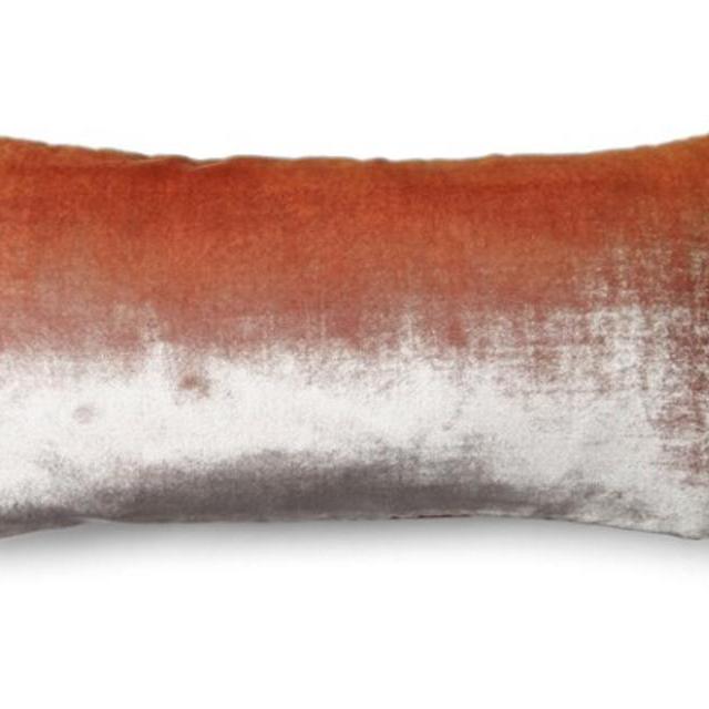 Ombré 7x15 Velvet Pillow, Mango