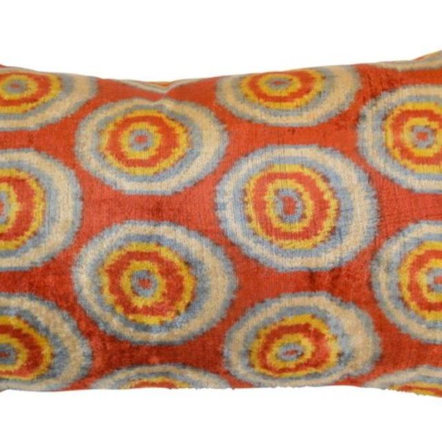 Susan 16x24 Silk-Blended Pillow, Multi