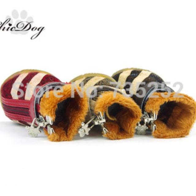 Versandkosten frei haustier hund stiefel schuhe für hunde haustier schuhe herbst und Winter hund Lieferungen schuhwerk füßlinge baumwolle- gepolstertes schuhe