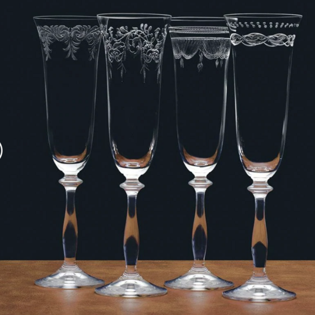 Amelia Set of 4 Flute Glasses