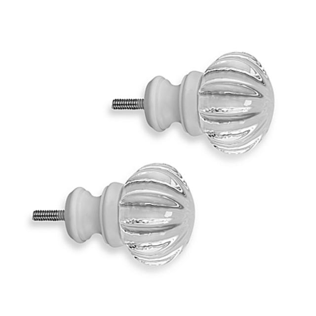 Cambria® Classic Complete® Luminous Finial in Satin White (Set of 2)