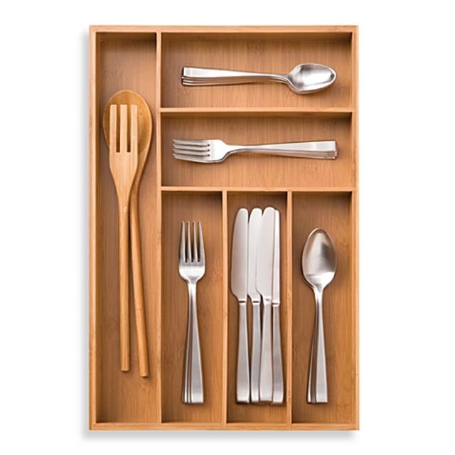 Bamboo Large Cutlery Tray