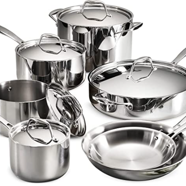 Tramontina Gourmet Tri-Ply Clad 12 Piece Cookeware Set