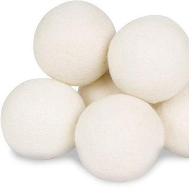 Wool Dryer Balls by Smart Sheep 6-Pack, XL Premium Reusable Natural Fabric Softener