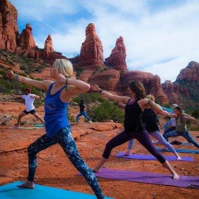 Red Rock Vortex Yoga by Surya Sedona