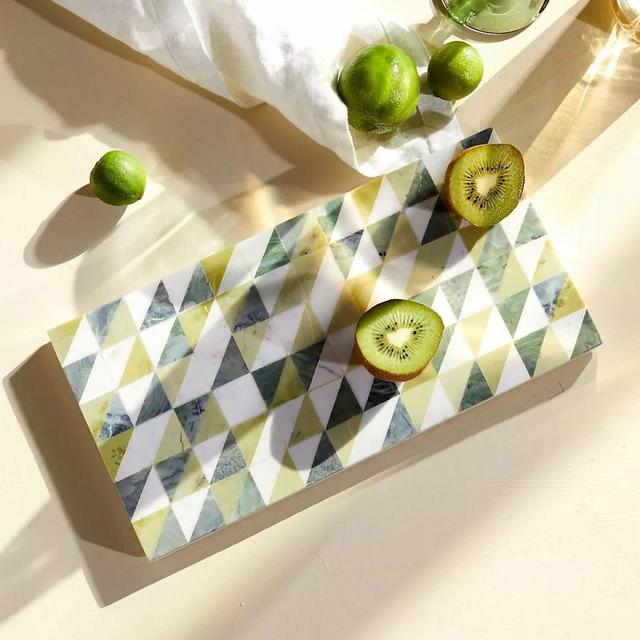 Geo Marble Serving Board