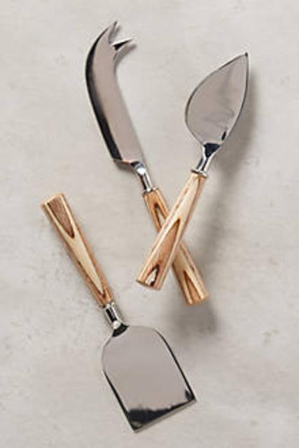 Tree Rings Cheese Knives