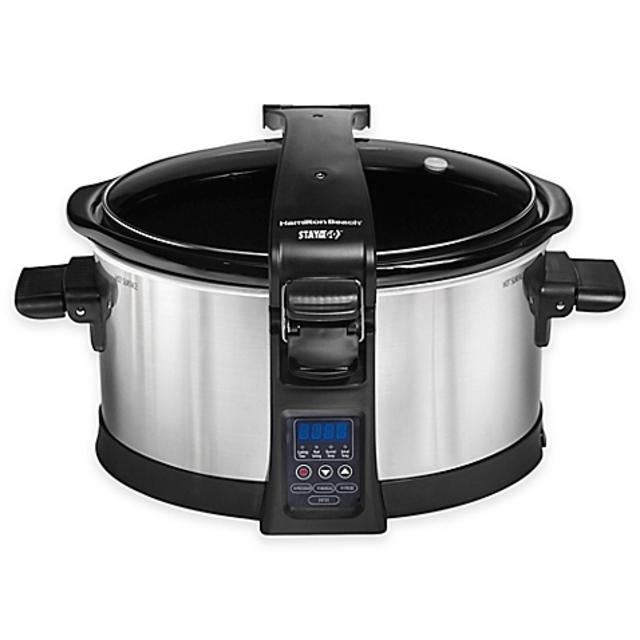 Hamilton Beach® Set & Forget® Programmable 6 qt. Slow Cooker with Clip-Tight Lid