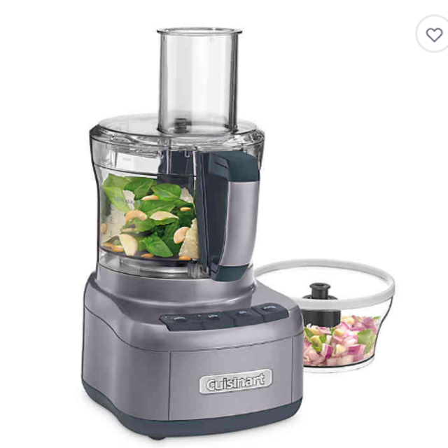Cuisinart® Elemental 8-Cup Food Processor with 3-Cup Bowl in Gunmetal