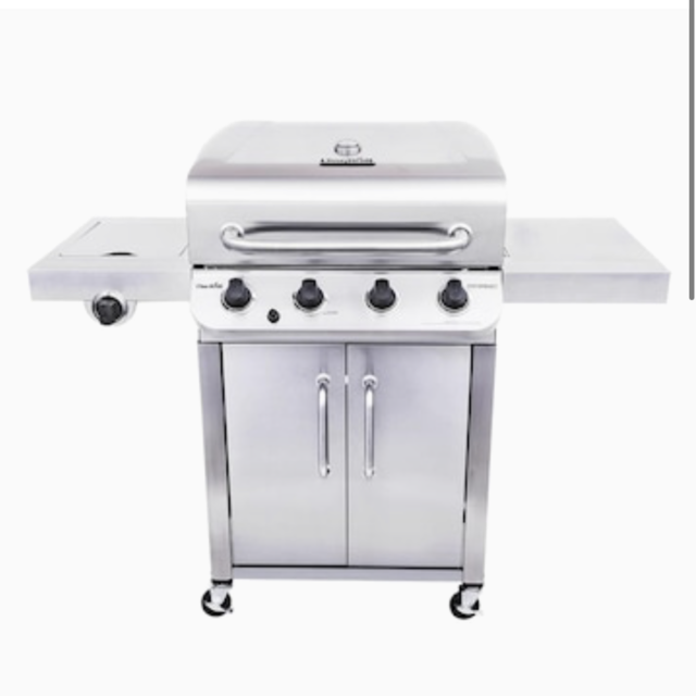 Char-Broil Performance Stainless 4-Burner Liquid Propane Gas Grill with 1 Side Burner