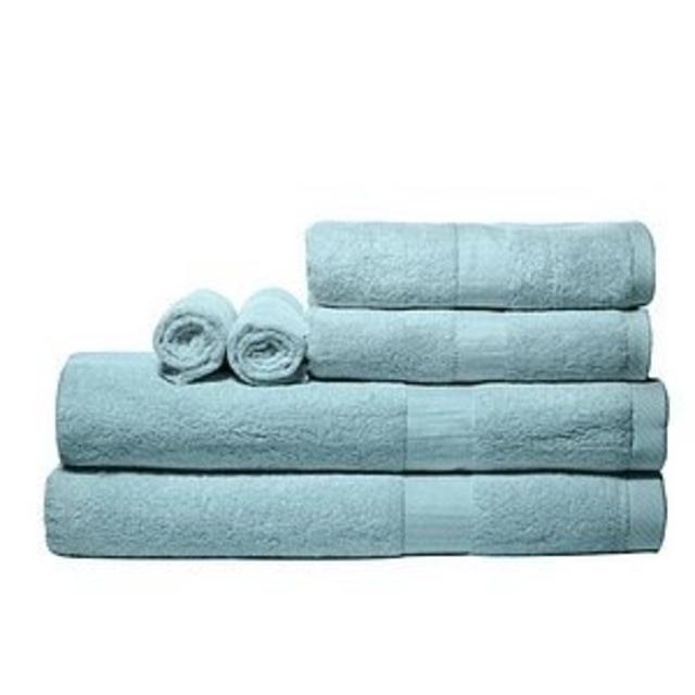 Pure Fiber Viscose Derived from Bamboo 6-Piece Bath Towel Set, Dreamy Blue