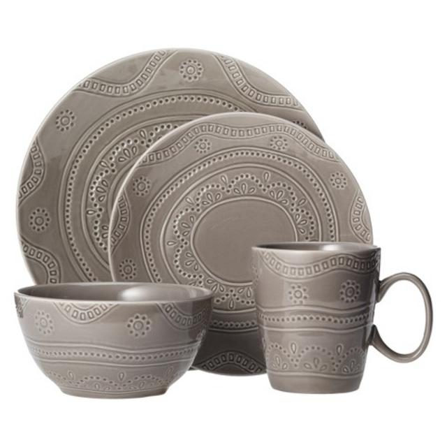 Threshold™ Kennet 16 Piece Dinnerware Set - Charcoal Heather