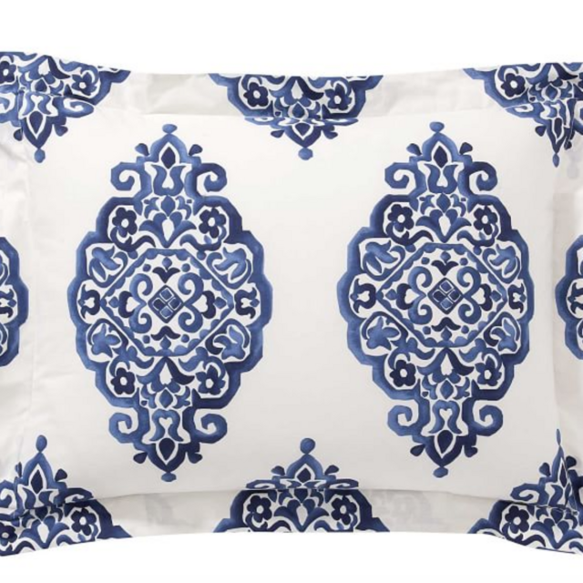 Asher Medallion Organic Cotton Shams - Twilight
