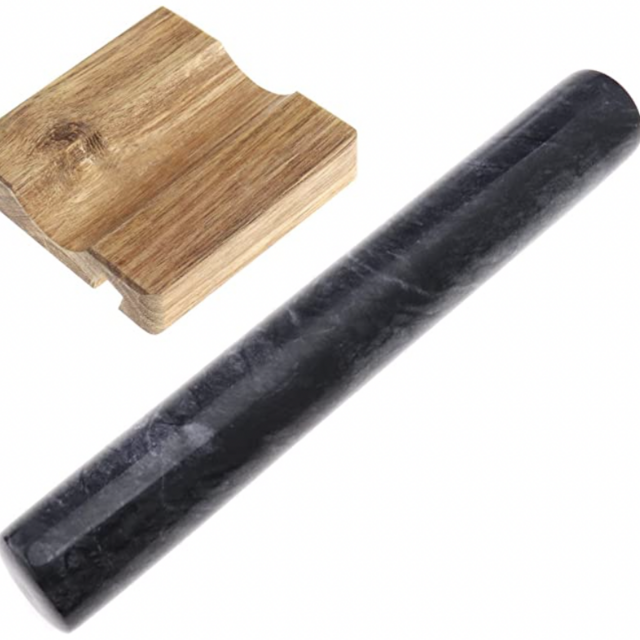 Marble Rolling Pin with Holder