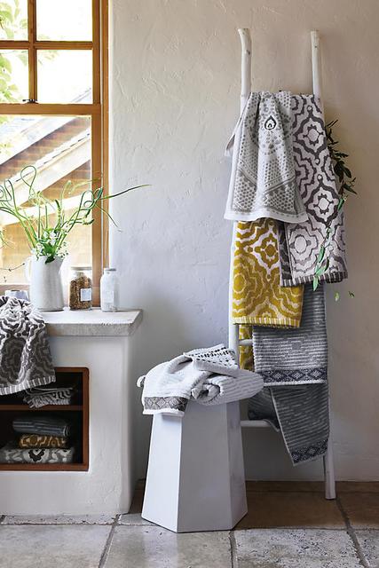 Yarn-Dyed Ruana Towel Collection - Hand towels - Grey