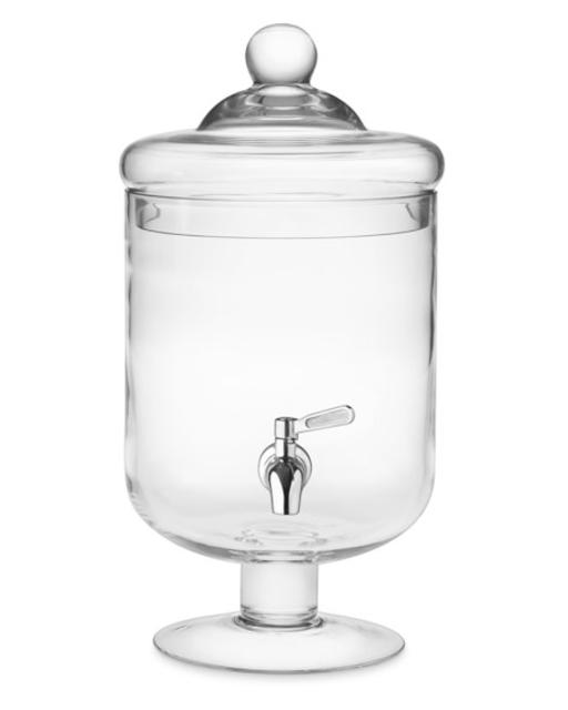 Short Footed Glass Beverage Dispenser