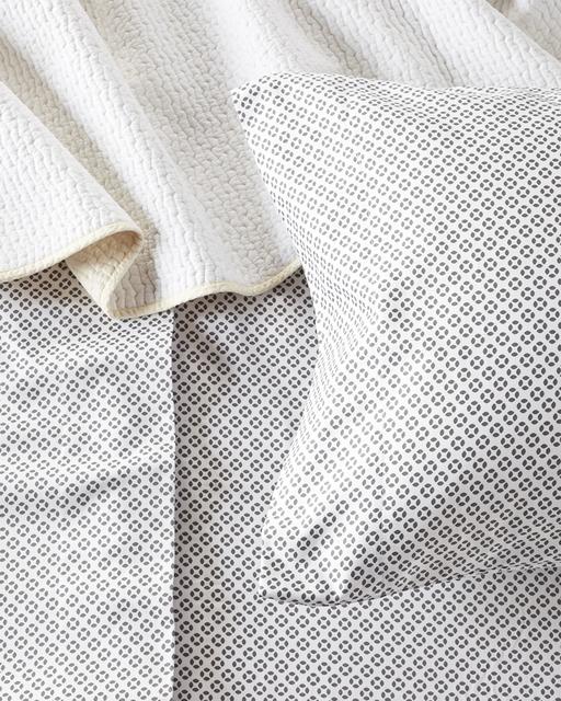 Cut Circle Sheet Set - Navy, King