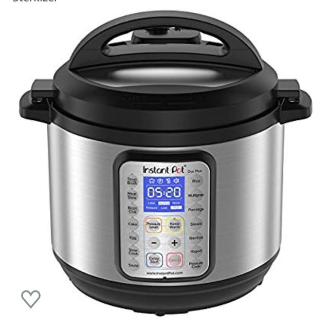 Instant Pot DUO Plus 8 Qt 9-in-1 Multi- Use Programmable Pressure Cooker, Slow Cooker, Rice Cooker, Yogurt Maker, Egg Cooker, Sauté, Steamer, Warmer, and Sterilizer