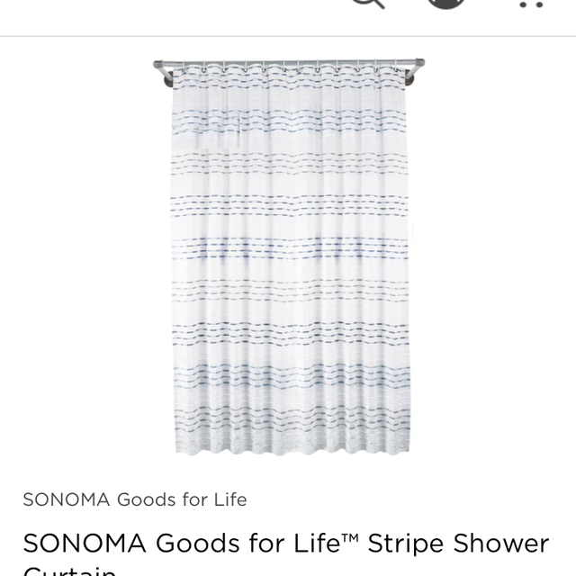 SONOMA Goods for Life™ Stripe Shower Curtain