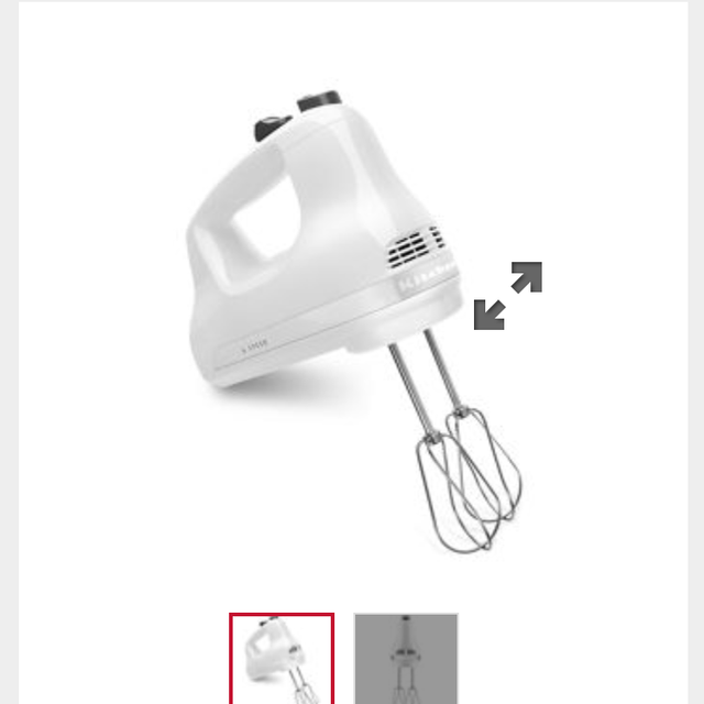 5-Speed Ultra Power™ Hand Mixer in WHITE