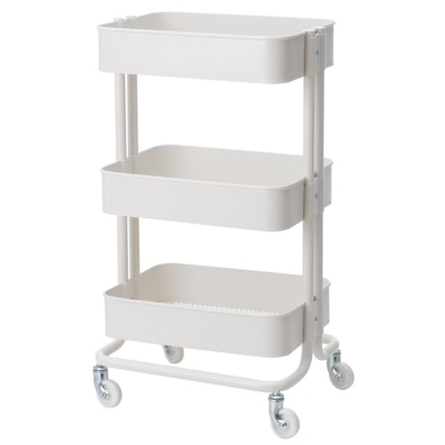 RÅSKOG  Utility cart, white, 13 3/4x17 3/4x30 3/4 "