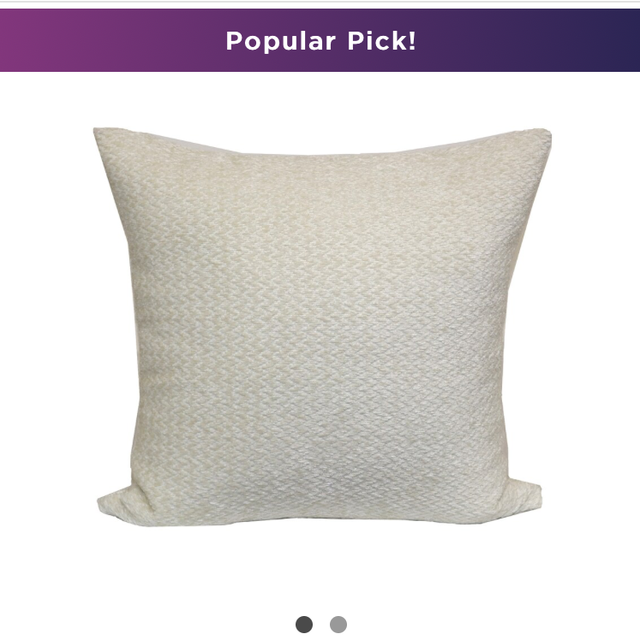 Farifield Chenille Pillow in IVORY