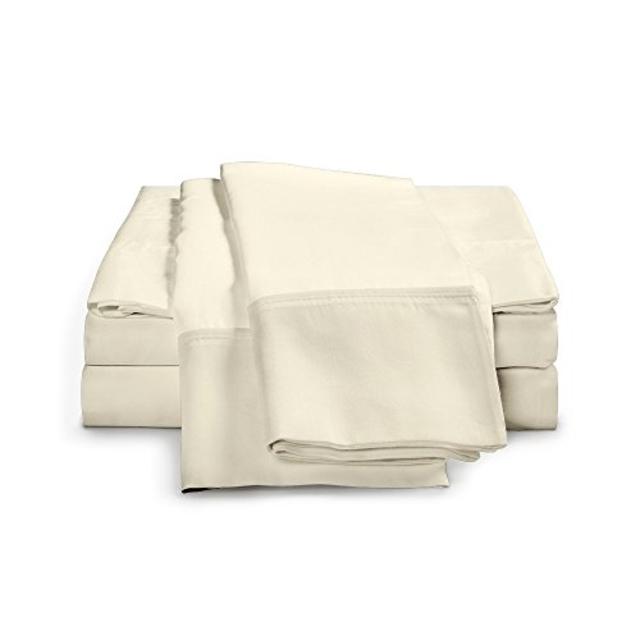 1000 Thread Count Sateen Weave Egyptian Cotton Sheet Set by ExceptionalSheets, King, White