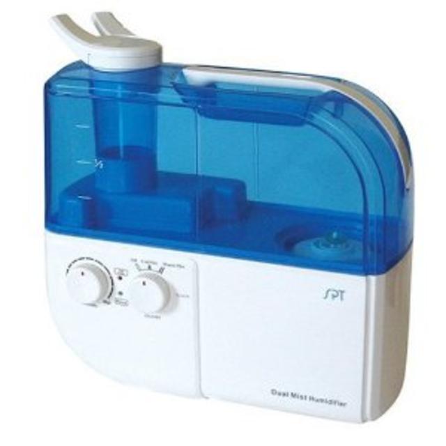 SPT SU-4010 Ultrasonic Dual-Mist Warm/Cool Humidifier with Ion Exchange Filter - Blue