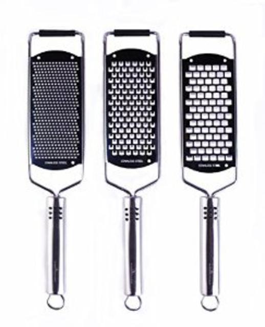 Culina® Professional Stainless Steel Hand-held Graters - Set of 3