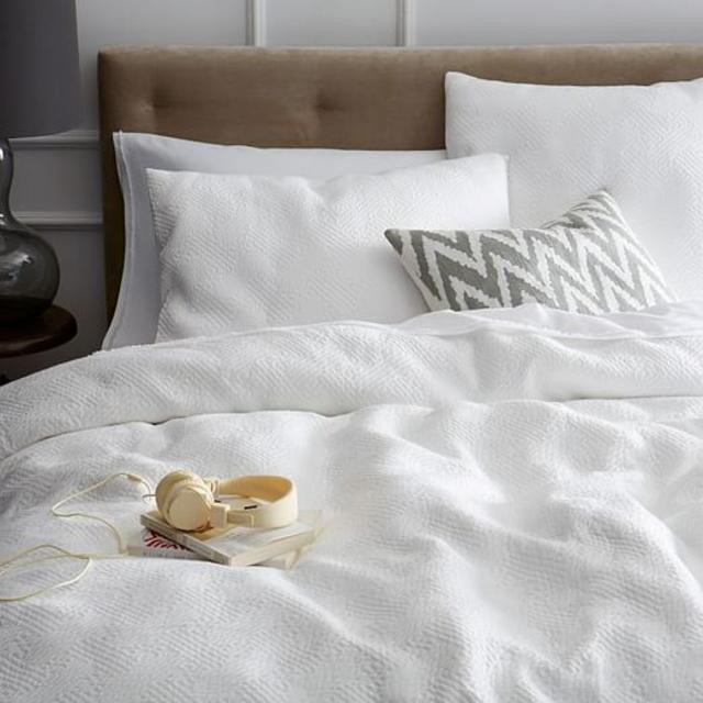 Organic Matelasse Duvet Cover