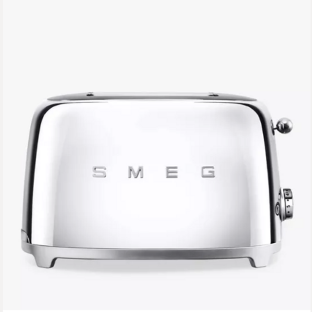 Smeg TSF01 2-Slice Toaster, Chrome