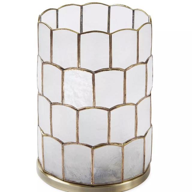 Scalloped Capiz Hurricane - Pillar