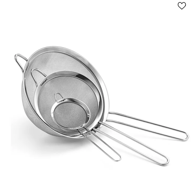 Cuisinart Stainless Steel Mesh Strainers, Set of 3