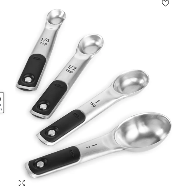 OXO Good Grips Set of 4 Stainless Steel Magnetic Measuring Spoons
