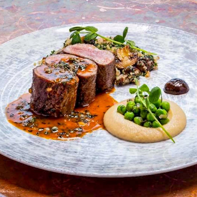 Dinner on our Honeymoon!