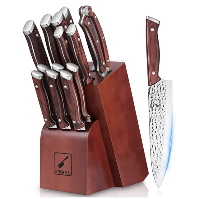 Kitchen Knife Set, imarku 16-Piece Knife Set With Block