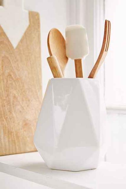 Faceted Utensil Holder