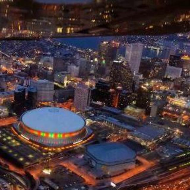 Lights At Night Aerial Tour