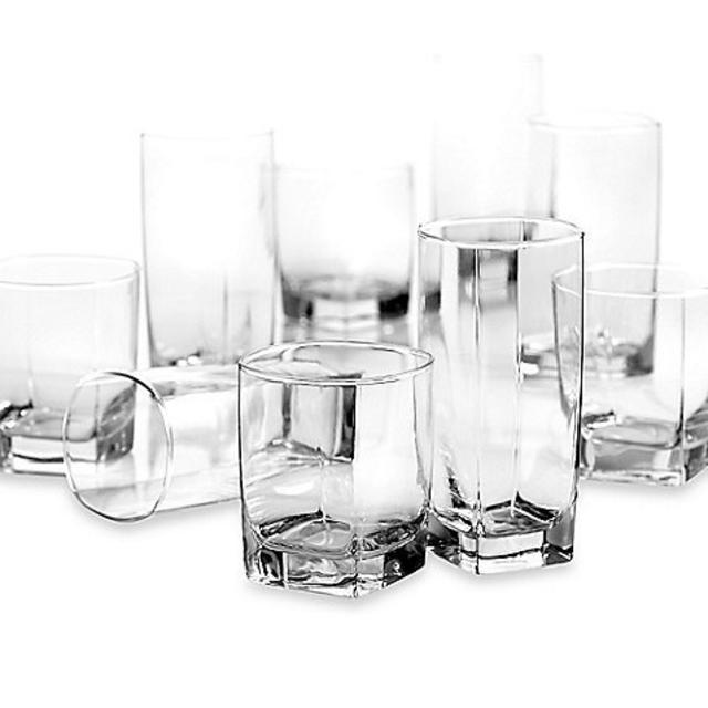 Dailyware™ Sterling 16-Piece Set, Modern Designed Glasses