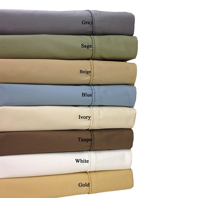California-King Ivory 650-Thread-Count Sheet Set, Cotton-Blend Wrinkle-Free Sheets