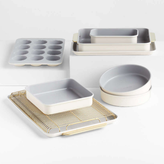 5 Piece Non-Stick Ceramic Bakeware Set, Non-Toxic Ceramic Coating