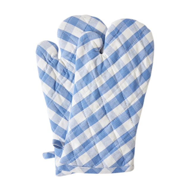 Buffalo Blue Check Oven Mitten Pair