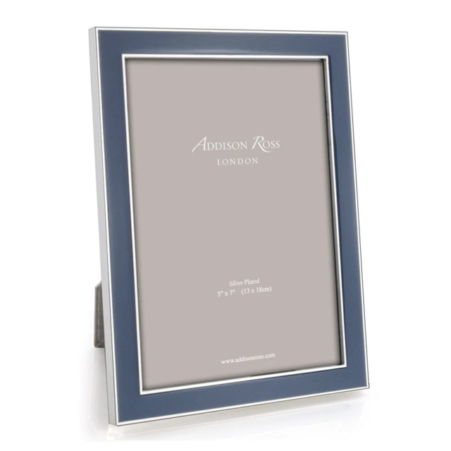 Grey Shagreen & Silver Frame