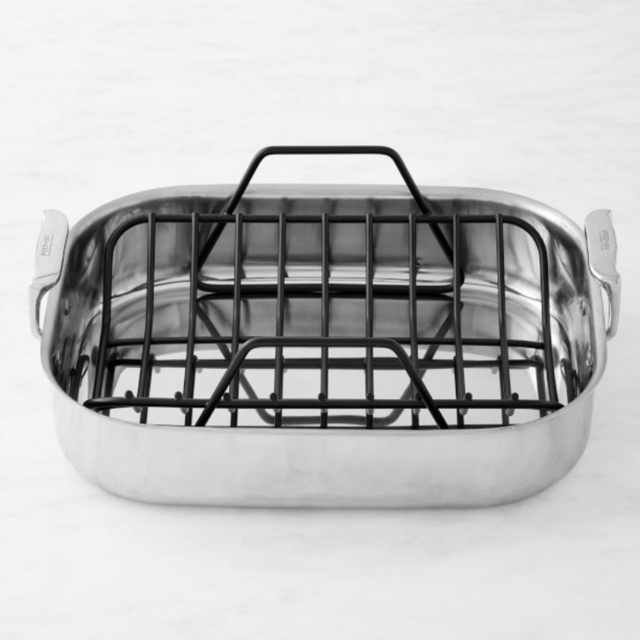 All-Clad Stainless-Steel Roasting Pan with Rack