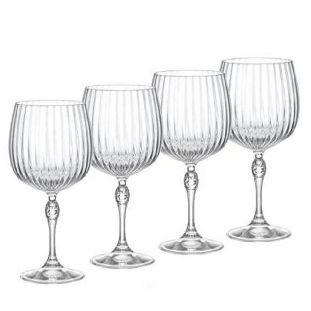 Bormioli Rocco America '20s 25.25 oz. Gin Tonic Glass, Clear, Set of 4