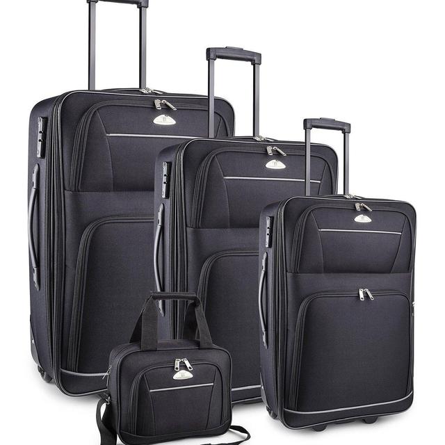Luggage 4 Piece Set Expandable w/ TSA lock and Global Tracking System