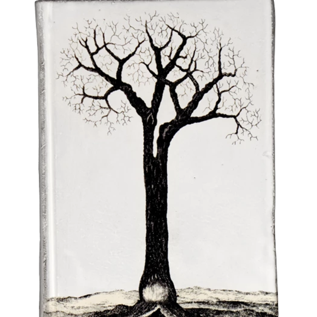 Book Cheeseboard with Tree